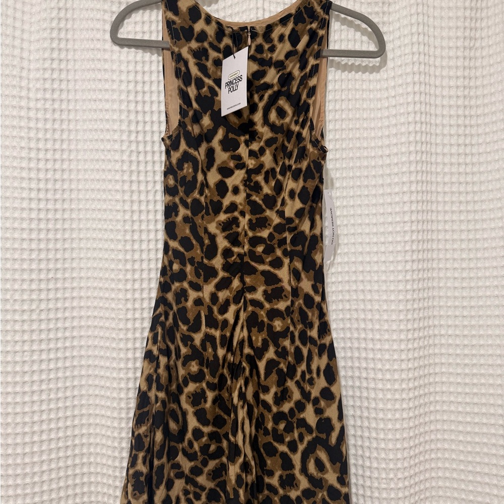 Princess Polly Vivre Mini Dress Leopard US6/AU10/UK10/EU38